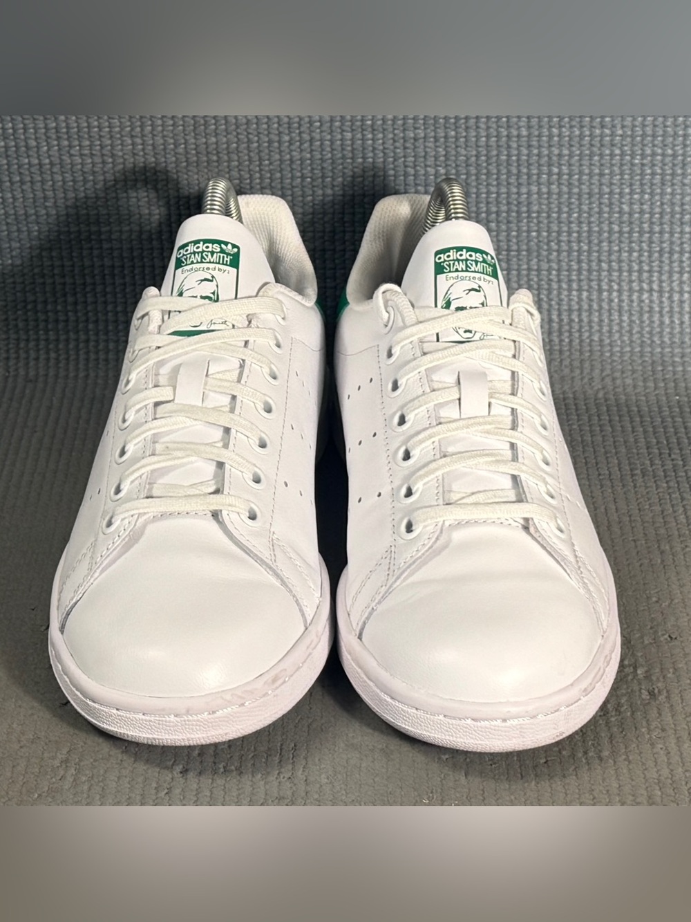 Adidas Originals Stan Smith White/Green Sneakers Size 6.5 Size 7.5 Women - Picture 3 of 9